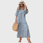 Fleur | Relaxed Tiered Maxi Dress with Kimono Sleeves