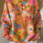 Freja™ - Pullover with Colourful Floral Pattern