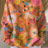 Freja™ - Pullover with Colourful Floral Pattern
