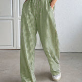 Hollis – Wide-Leg Striped Trousers