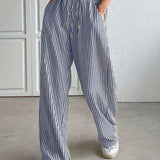 Hollis – Wide-Leg Striped Trousers