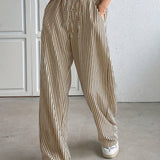 Hollis – Wide-Leg Striped Trousers