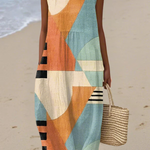 Iris - Versatile Multicoloured Midi Dress