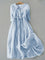 Isabel | Elegant Three-Quarter Sleeve Dress with Waist Tie