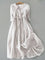 Isabel | Elegant Three-Quarter Sleeve Dress with Waist Tie