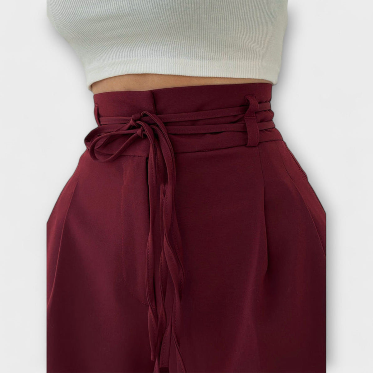 Jill – Lace-Up Casual Trousers