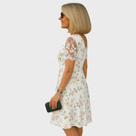 Laura | Elegant Midi Dress with Lace Details