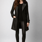 LENA™ | Leather Coat