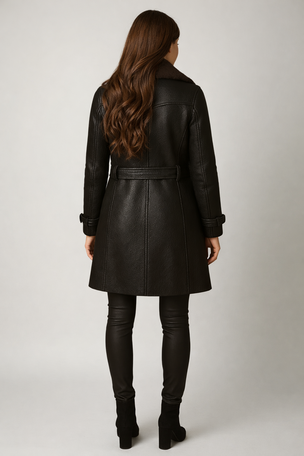 LENA™ | Leather Coat