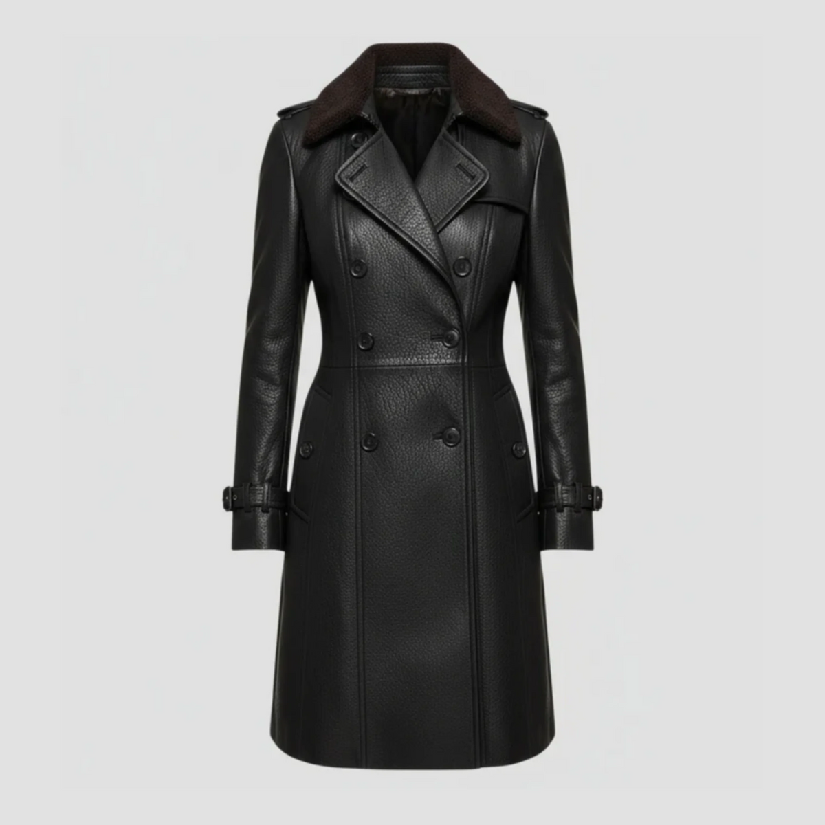 LENA™ | Leather Coat