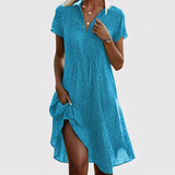 Lina | Midi Dress with Short Sleeves