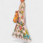 Lisa - Elegant Maxi Dress with Floral Print and Flowing Design
