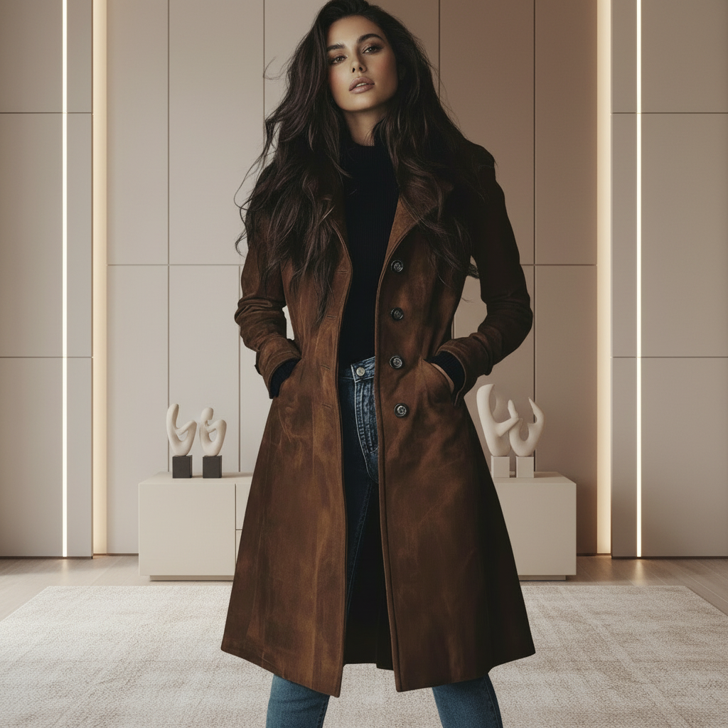 LONG SUEDE COAT | TOP BESTSELLER