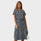 Madelina | Elegant Multicoloured Summer Dress