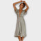Margret - Elegant V-Neck Midi Dress