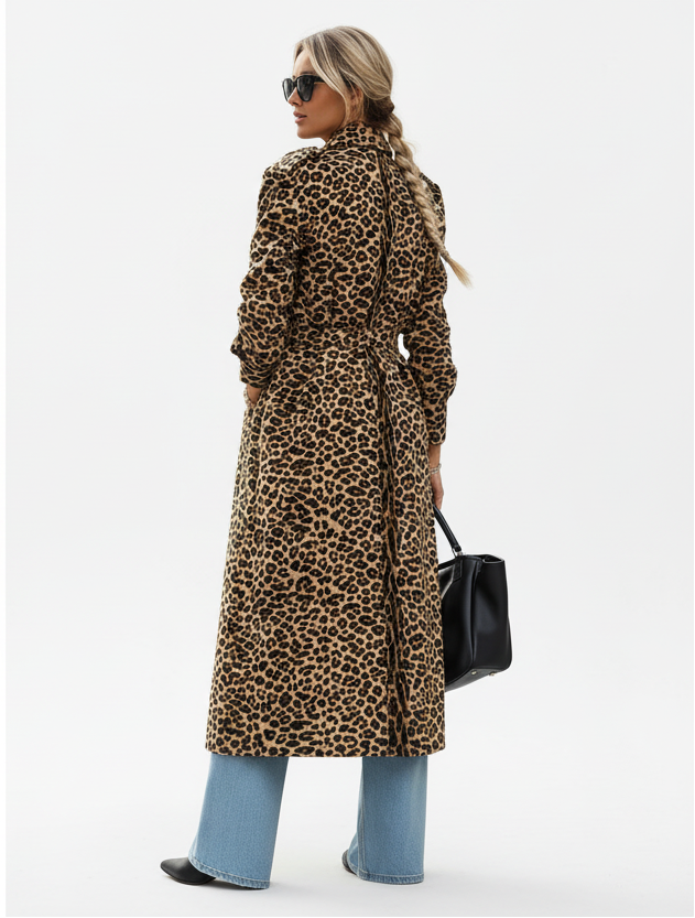 Midi Leopard Coat