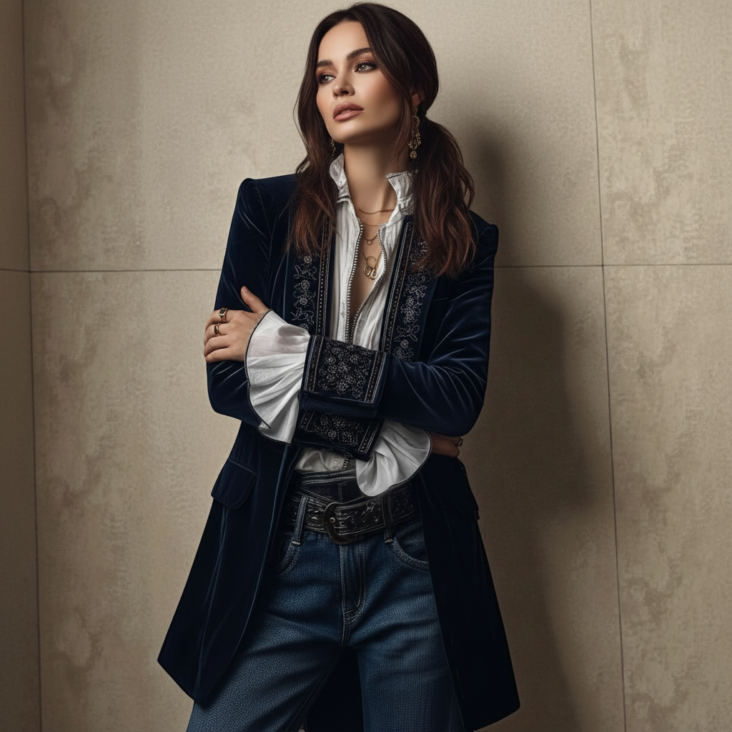 NURIA™ | Velvet Coat