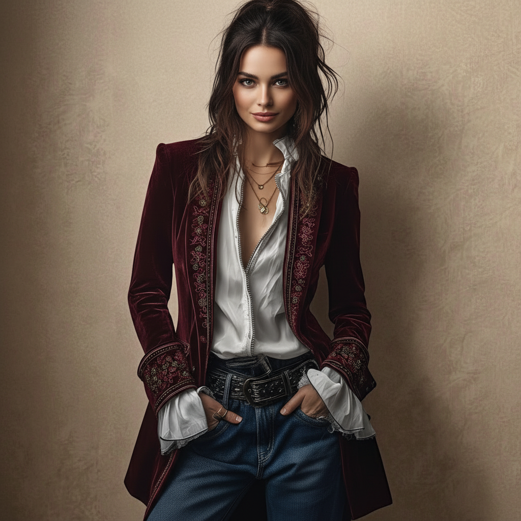 NURIA™ | Velvet Coat