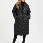 Premium Padded Coat with Leopard-Print Lining