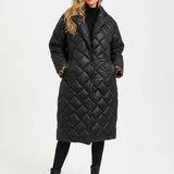 Premium Padded Coat with Leopard-Print Lining
