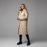 Premium Padded Coat with Leopard-Print Lining