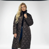 Premium Padded Coat with Leopard-Print Lining