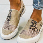 Quinny  | Casual Leopard Print Canvas Shoes