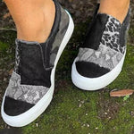Quinny  | Casual Leopard Print Canvas Shoes