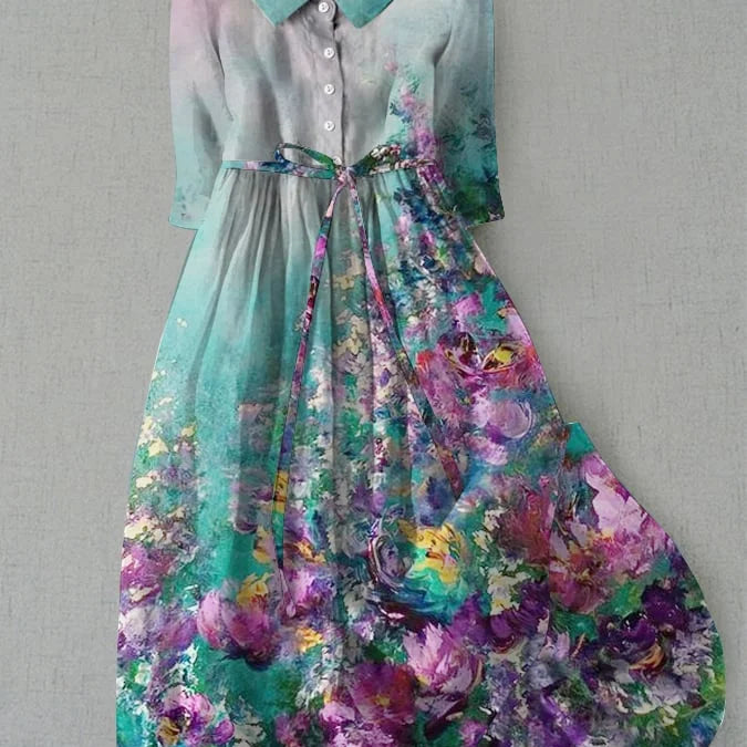 Sara | Floral Print Dress for Women