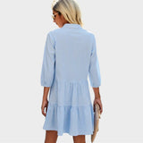 Sarah | Light Fluid Midi Day Dress