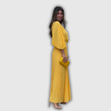Serelina | Pleated Elegance Maxi Dress
