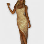 Stylish Dress with High Slit