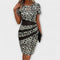 Stylish Dress with Leopard Print