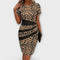 Stylish Dress with Leopard Print