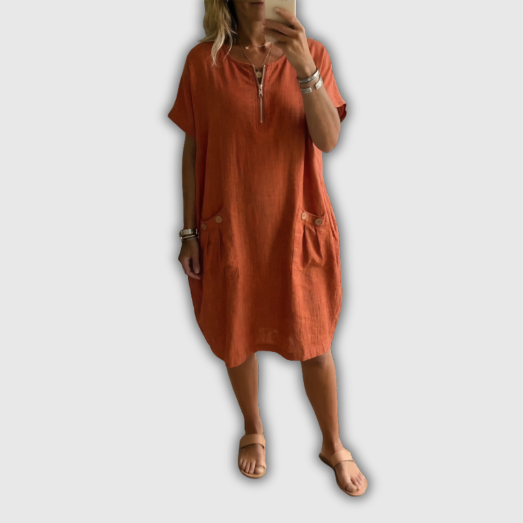 Tessa – Dress with Zip Fastening