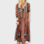 Vivi - Lässig’s Boho Linen Maxi Dress