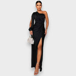 Zarra | Elegant One-Shoulder Maxi Dress