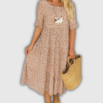 Zerelle | Short Sleeve Midi Dress