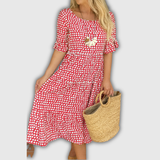 Zerelle | Short Sleeve Midi Dress