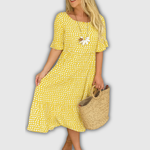 Zerelle | Short Sleeve Midi Dress